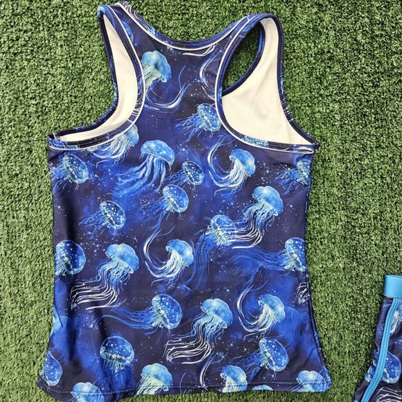 Uideazone Teen Girl Jellyfish Swimsuit Three Piece Size 13Y - Picture 10 of 12